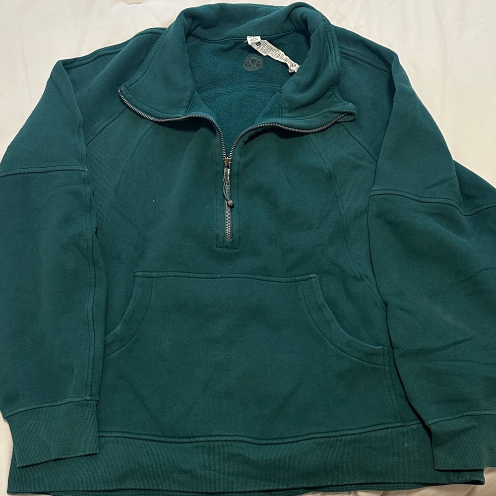 Lululemon Teal Quarter-Zip Sweater